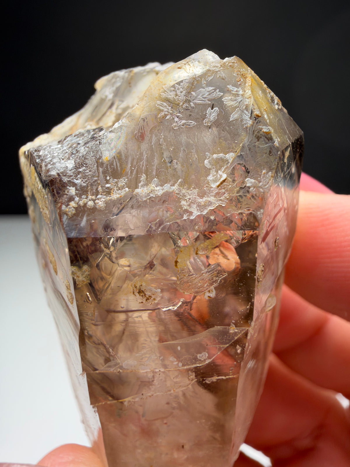 3 bubbles Enhydro Quartz, Goboboseb, Namibia