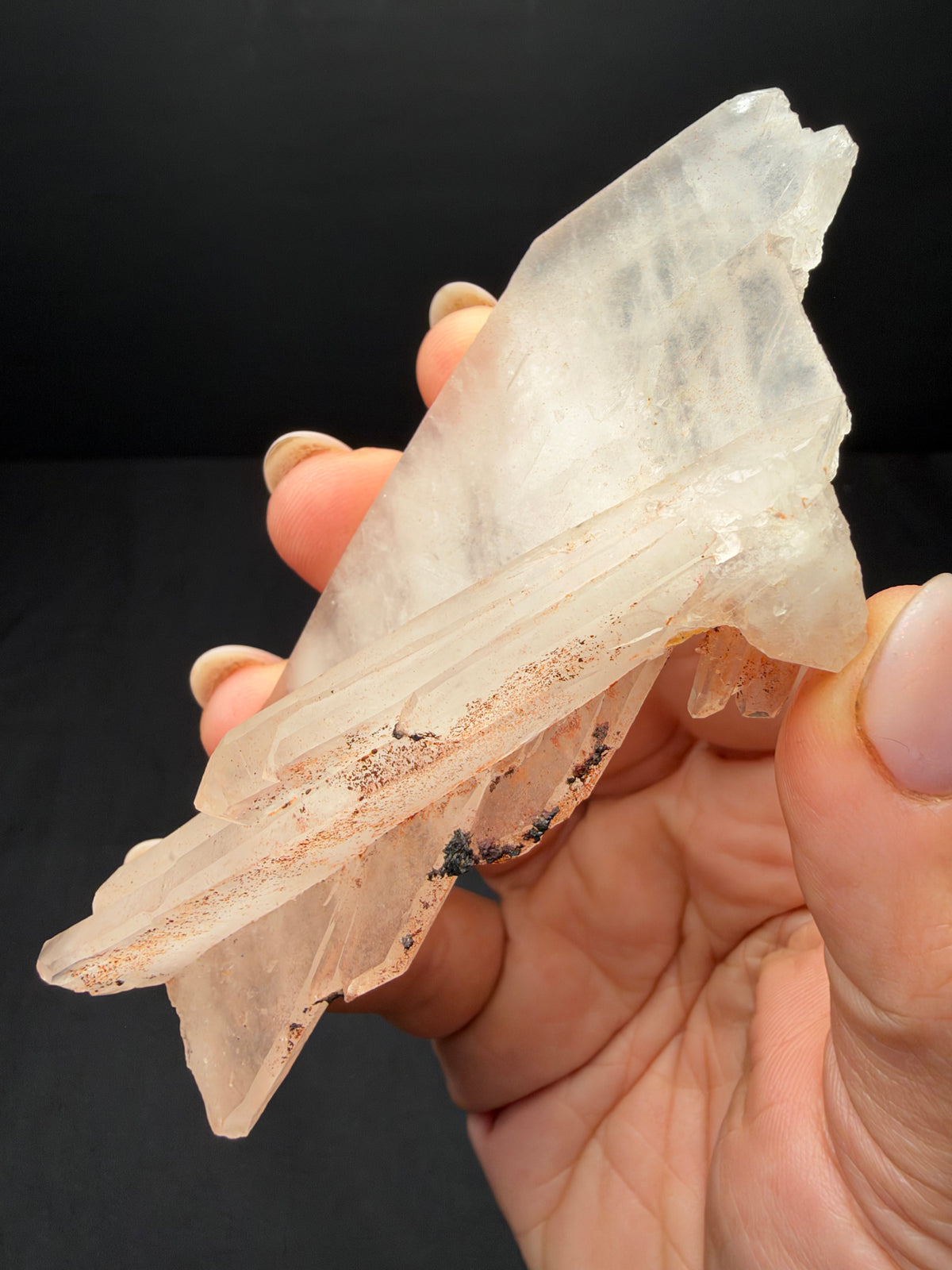 Faden Quartz with Hematite, Iouriren Mine, Morocco