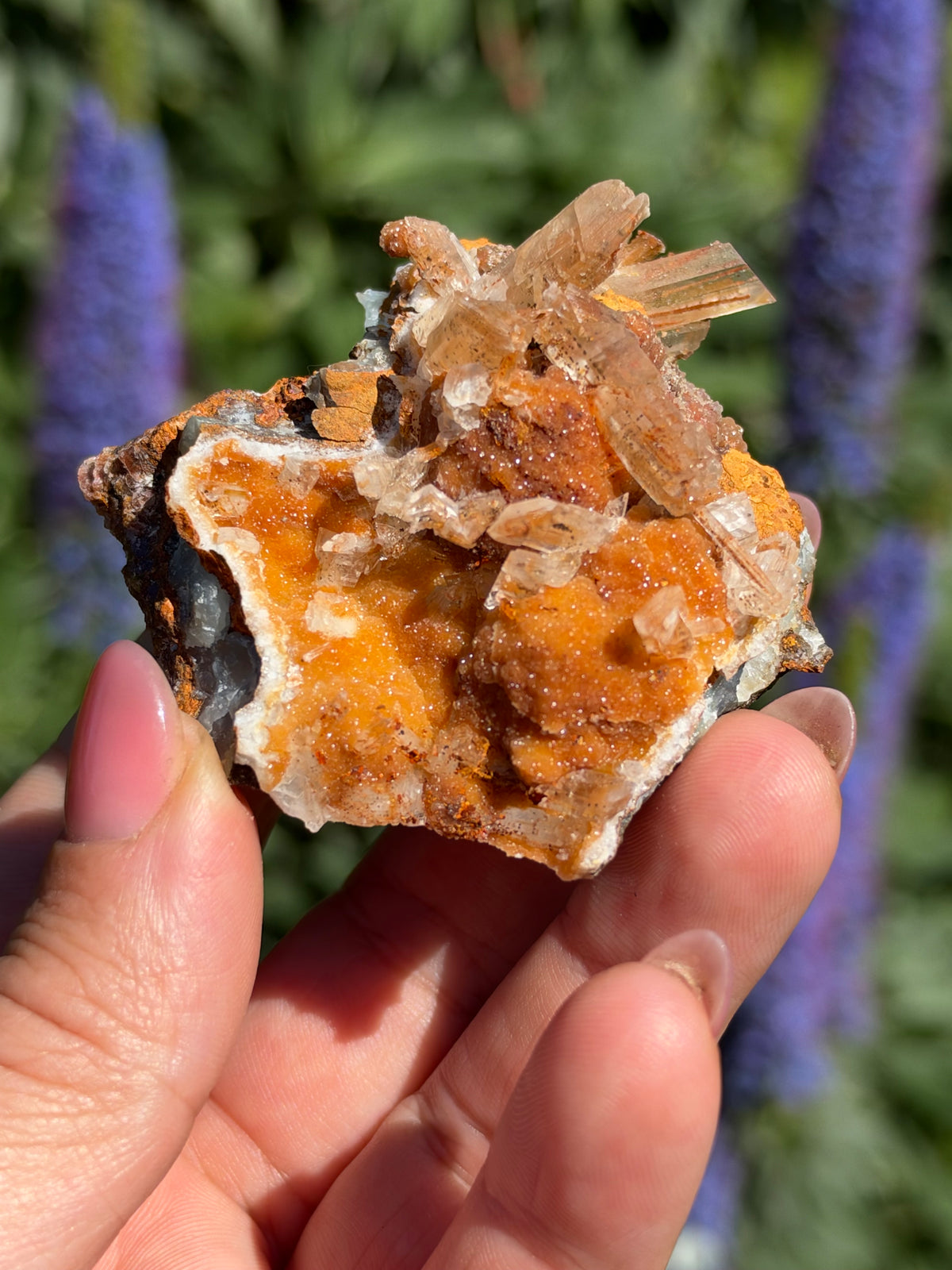 Smithsonite & Gypsum, Lavrion, Greece