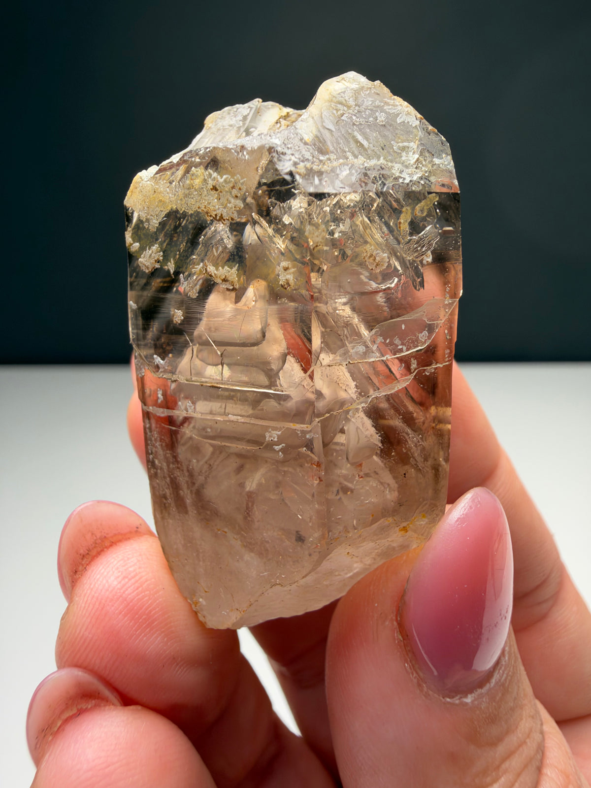 3 bubbles Enhydro Quartz, Goboboseb, Namibia