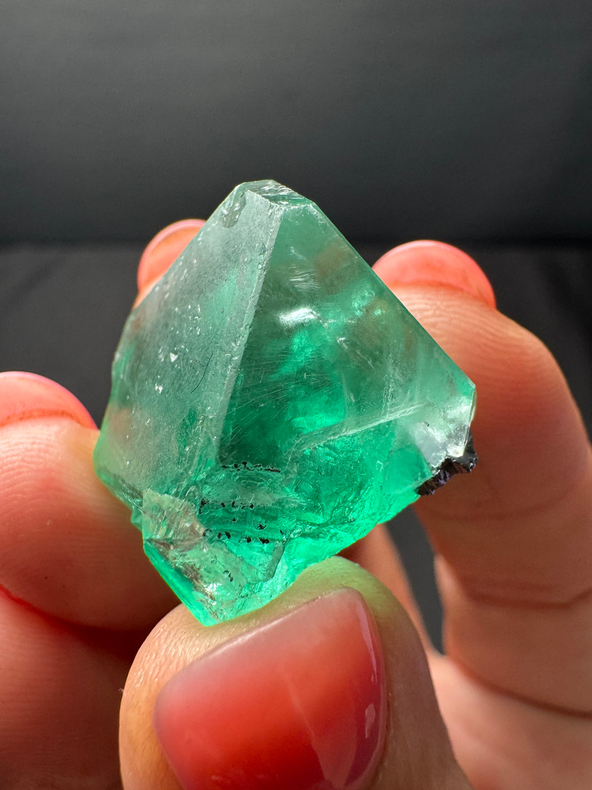 Fluorite with Galena, Milpo Mine, Peru