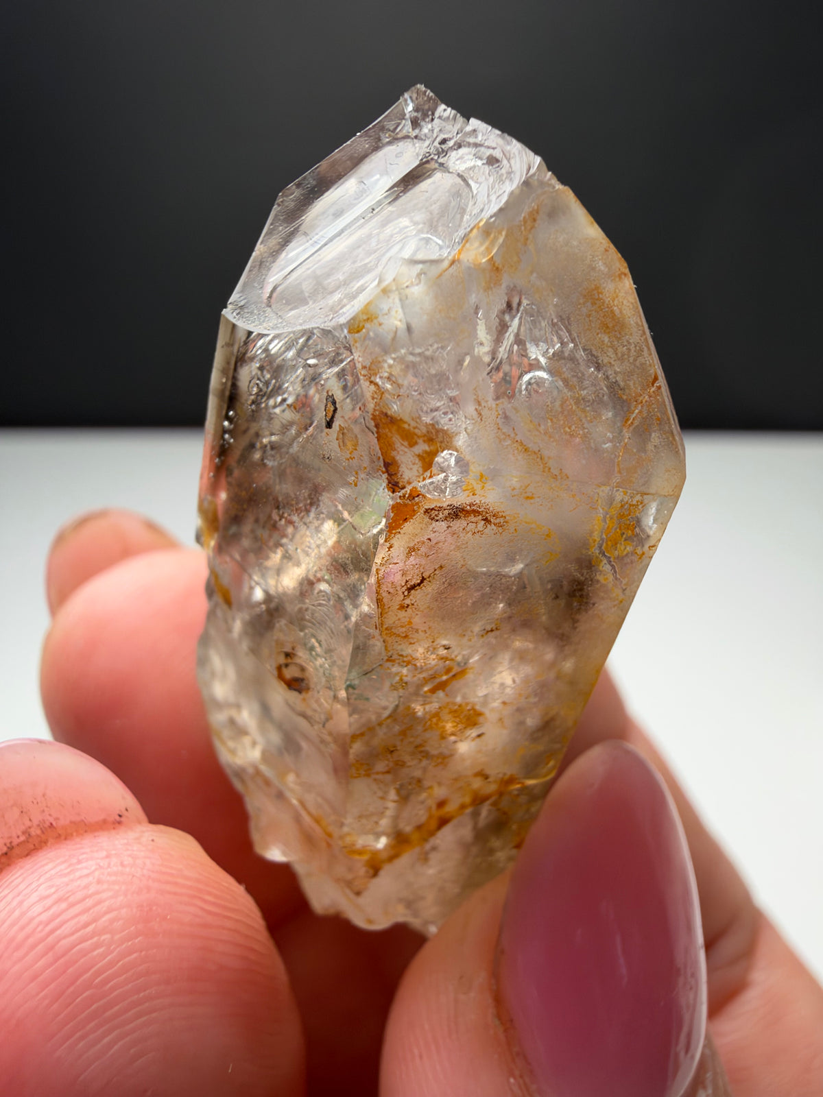 3+ Bubbles, Enhydro Quartz, Goboboseb, Namibia