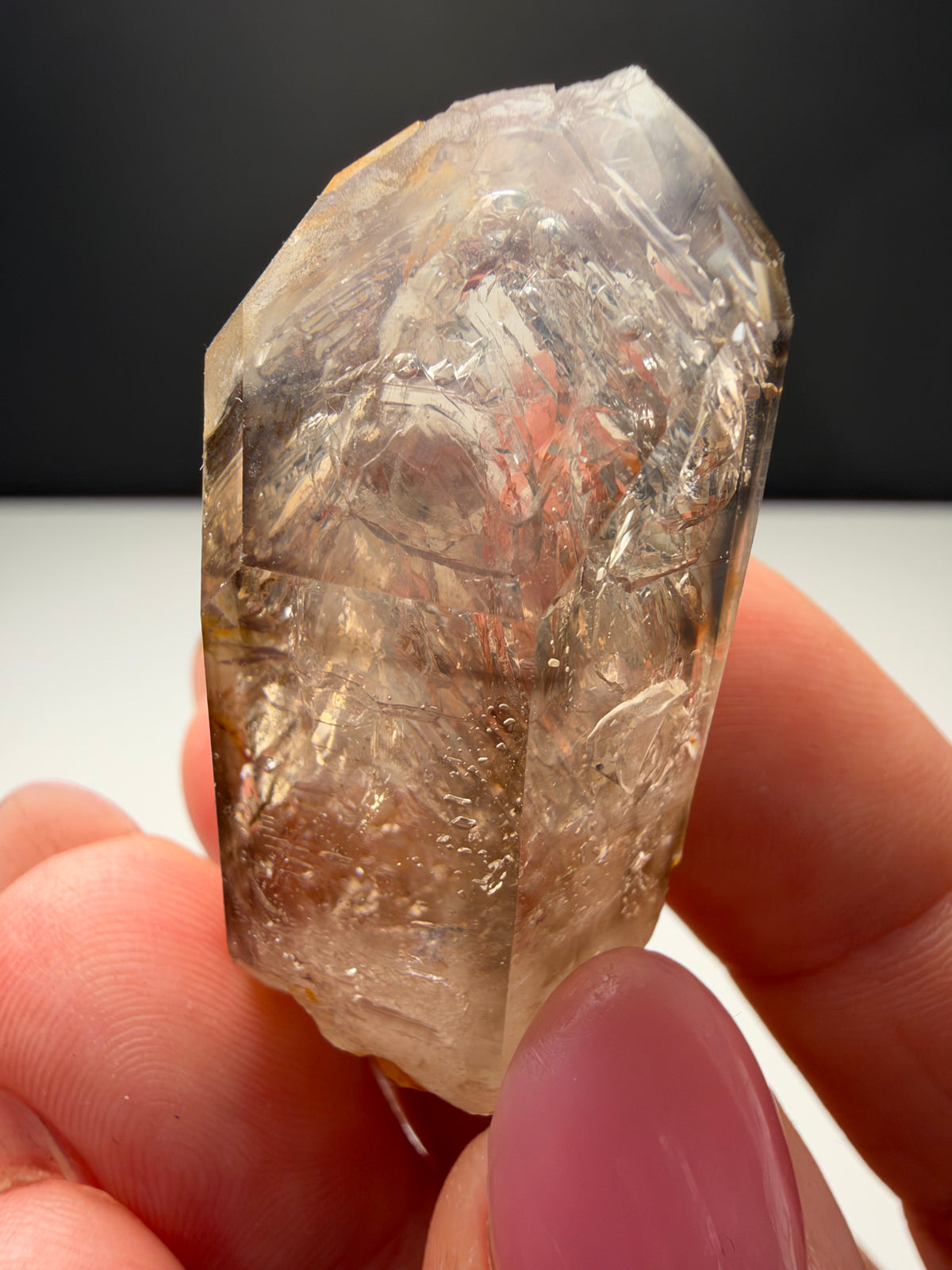 3+ Bubbles, Enhydro Quartz, Goboboseb, Namibia