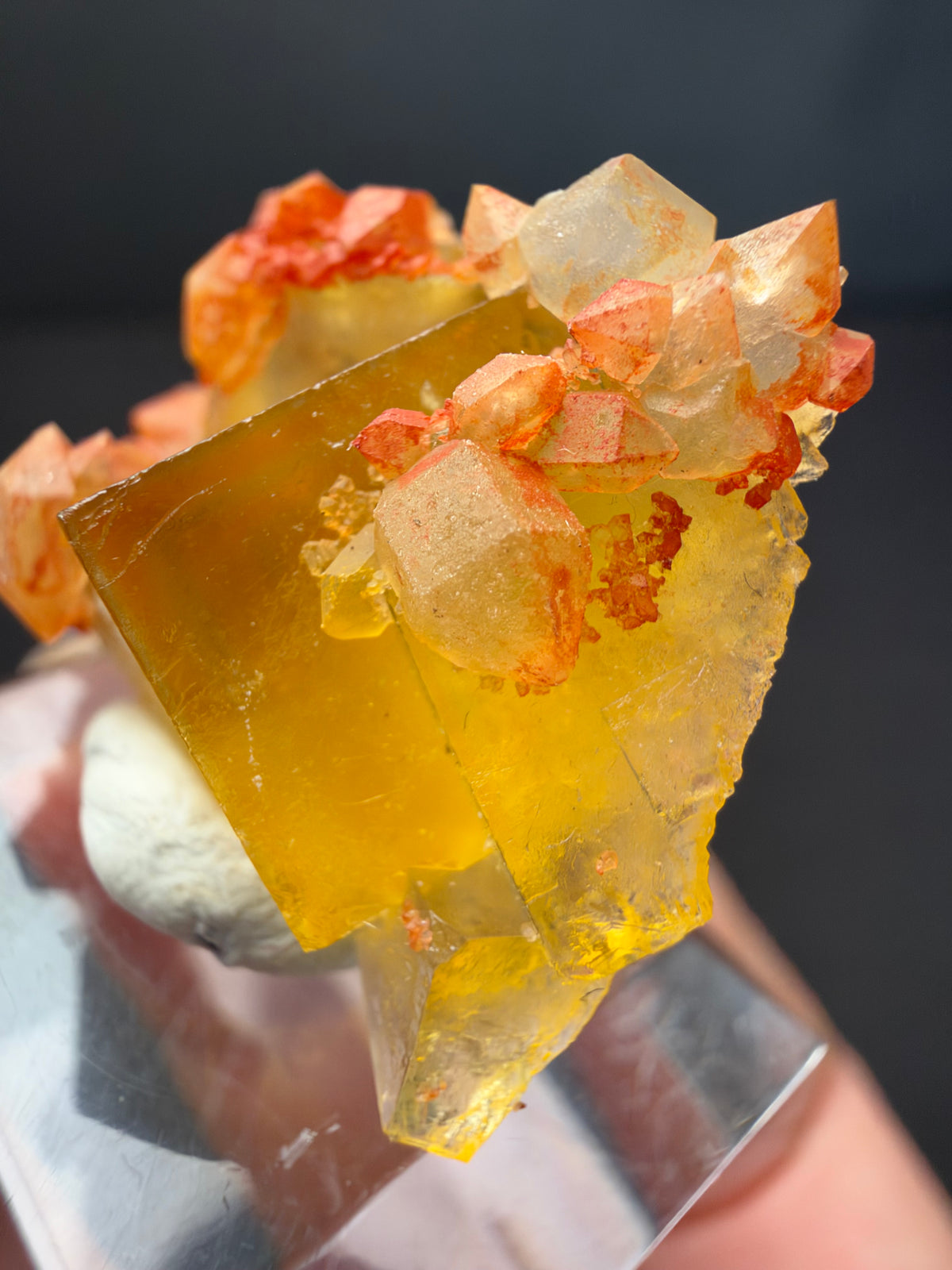 Fluorite with Quartz, Tizi n'Tichka, Morocco