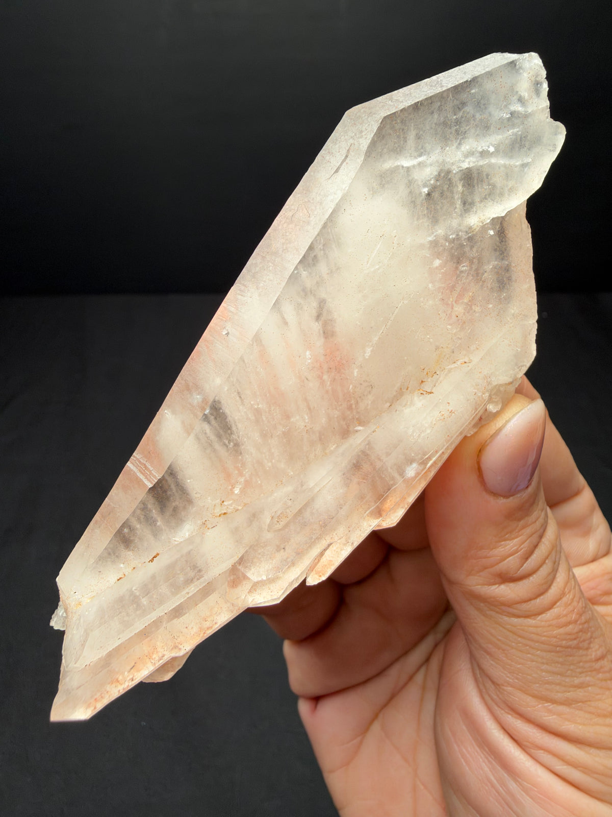 Faden Quartz with Hematite, Iouriren Mine, Morocco