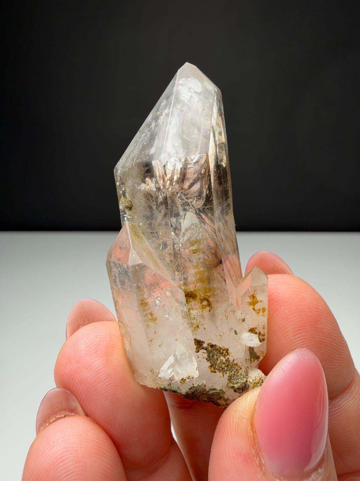 2 bubbles Enhydro Quartz, Goboboseb, Namibia