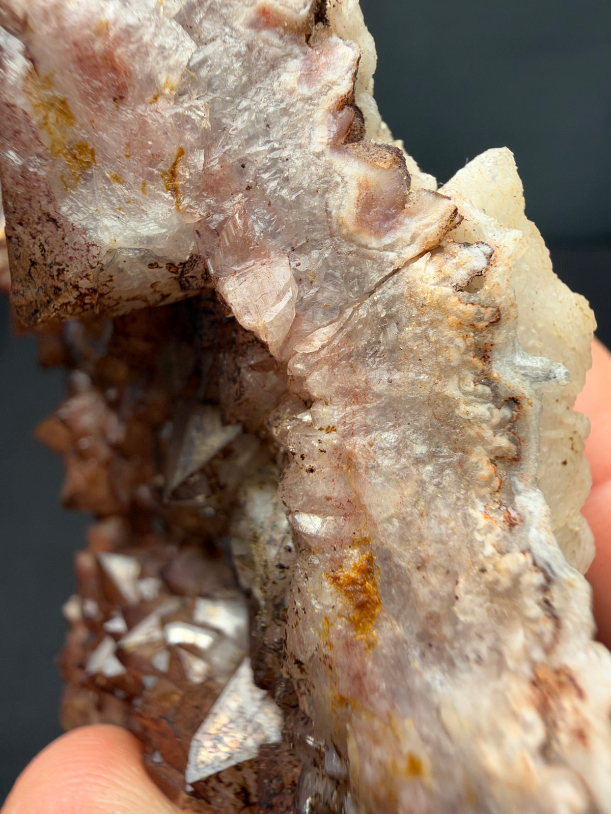 Chalcedony cast after Halite or Fluorite (Pseudomorph), Sidi Rahal, Morocco