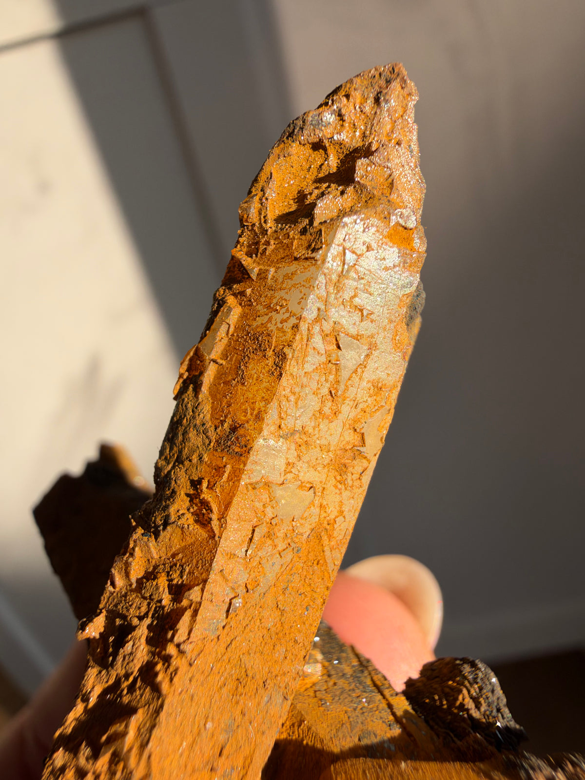 "Iron Cross" Quartz with Limonite, Imini Mine, Morocco