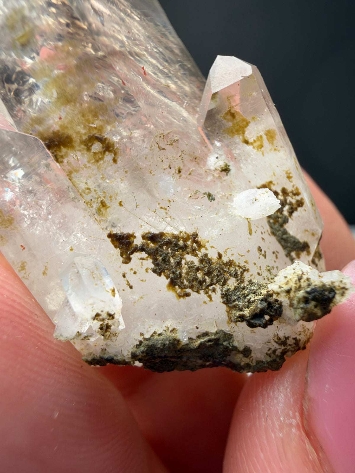 2 bubbles Enhydro Quartz, Goboboseb, Namibia