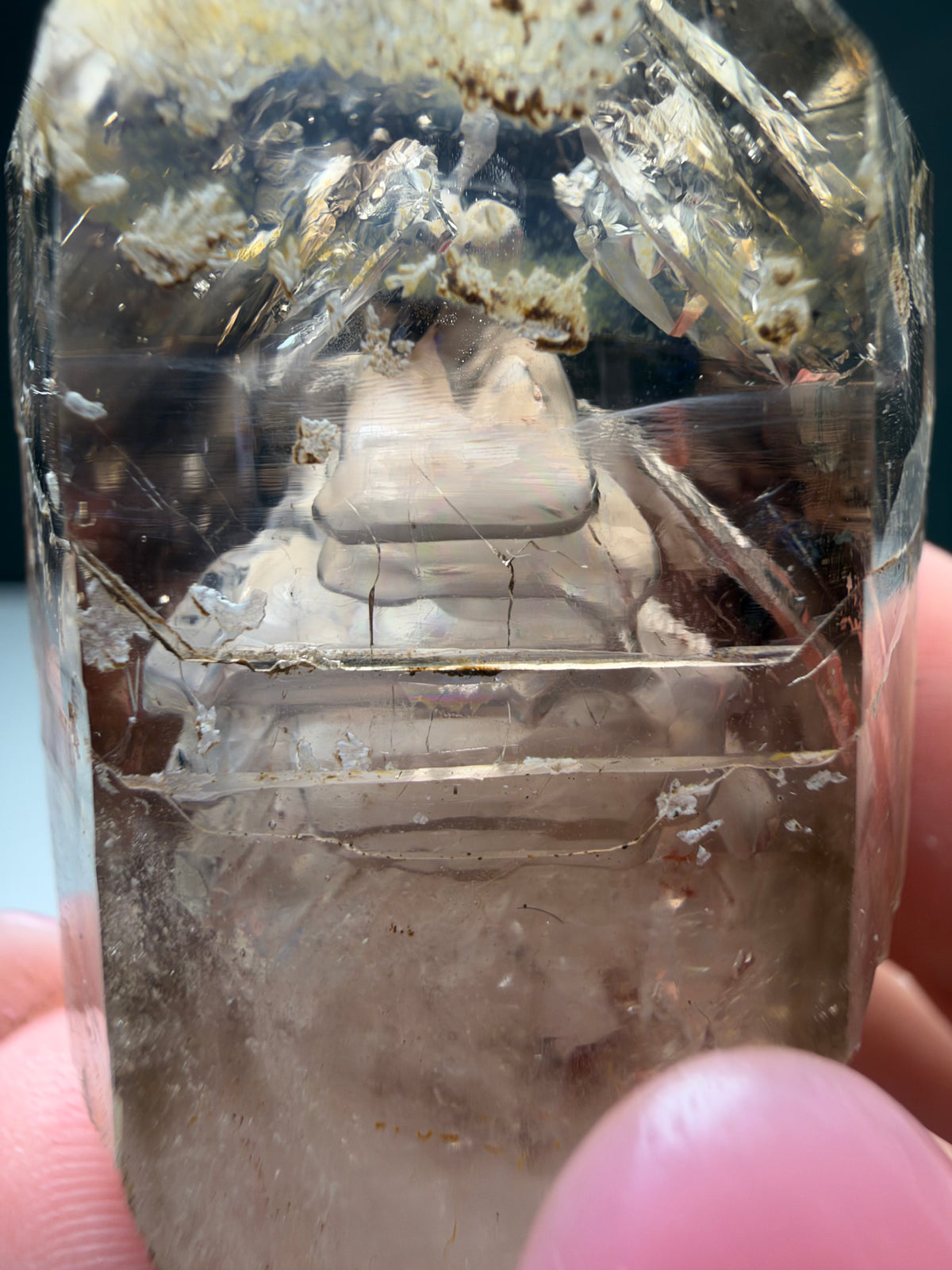 3 bubbles Enhydro Quartz, Goboboseb, Namibia
