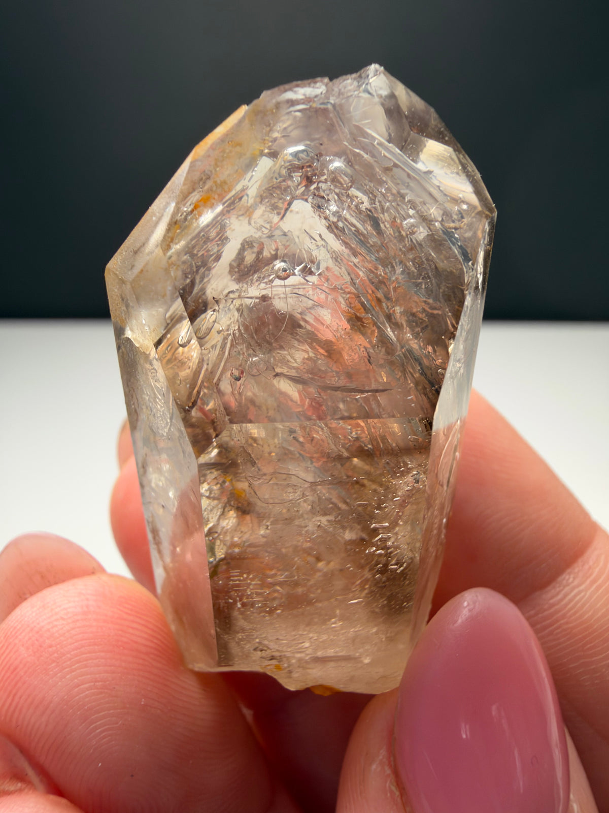 3+ Bubbles, Enhydro Quartz, Goboboseb, Namibia