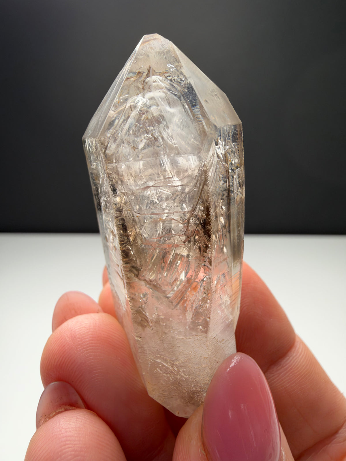 3 bubbles Enhydro Quartz, Goboboseb, Namibia