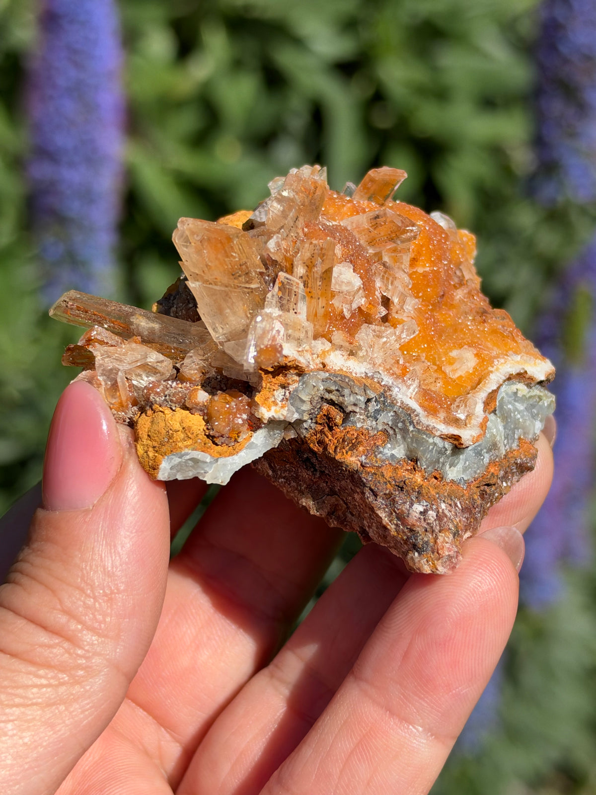 Smithsonite & Gypsum, Lavrion, Greece