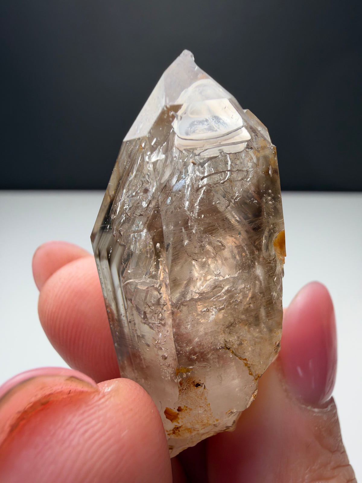 3+ Bubbles, Enhydro Quartz, Goboboseb, Namibia