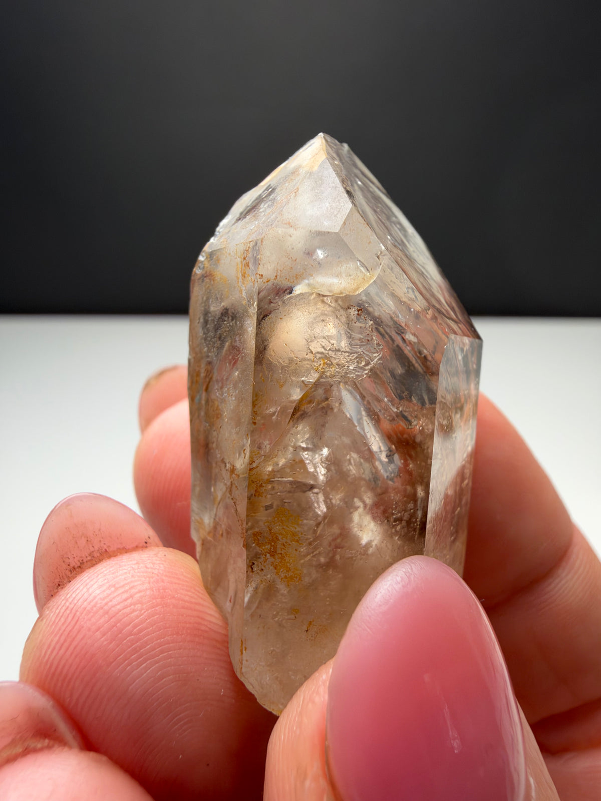 3+ Bubbles, Enhydro Quartz, Goboboseb, Namibia