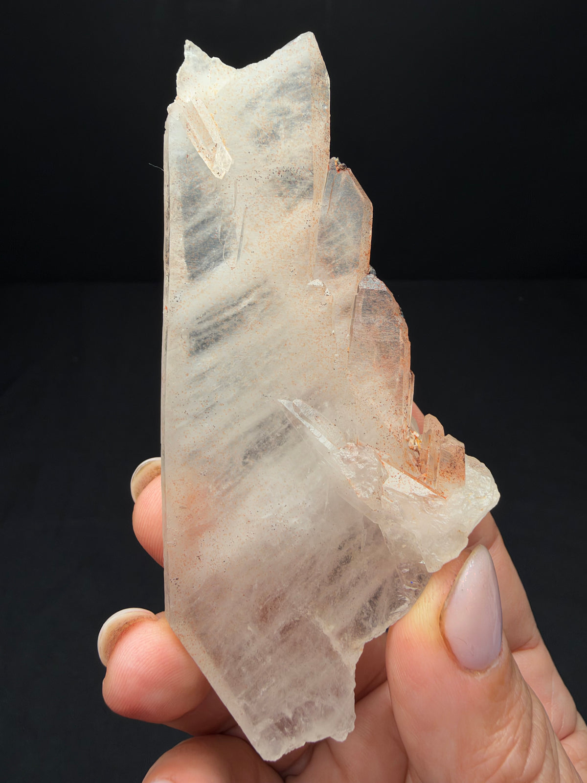 Faden Quartz with Hematite, Iouriren Mine, Morocco