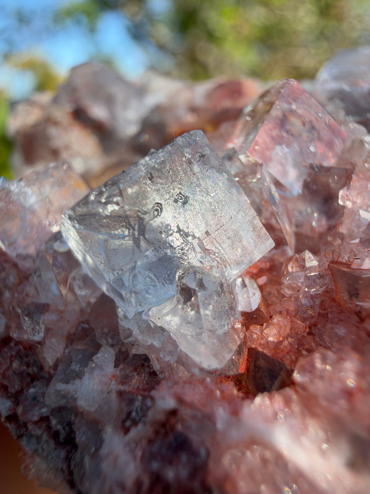 Lilac Fluorite, Hilarion Mine, Lavrion, Greece