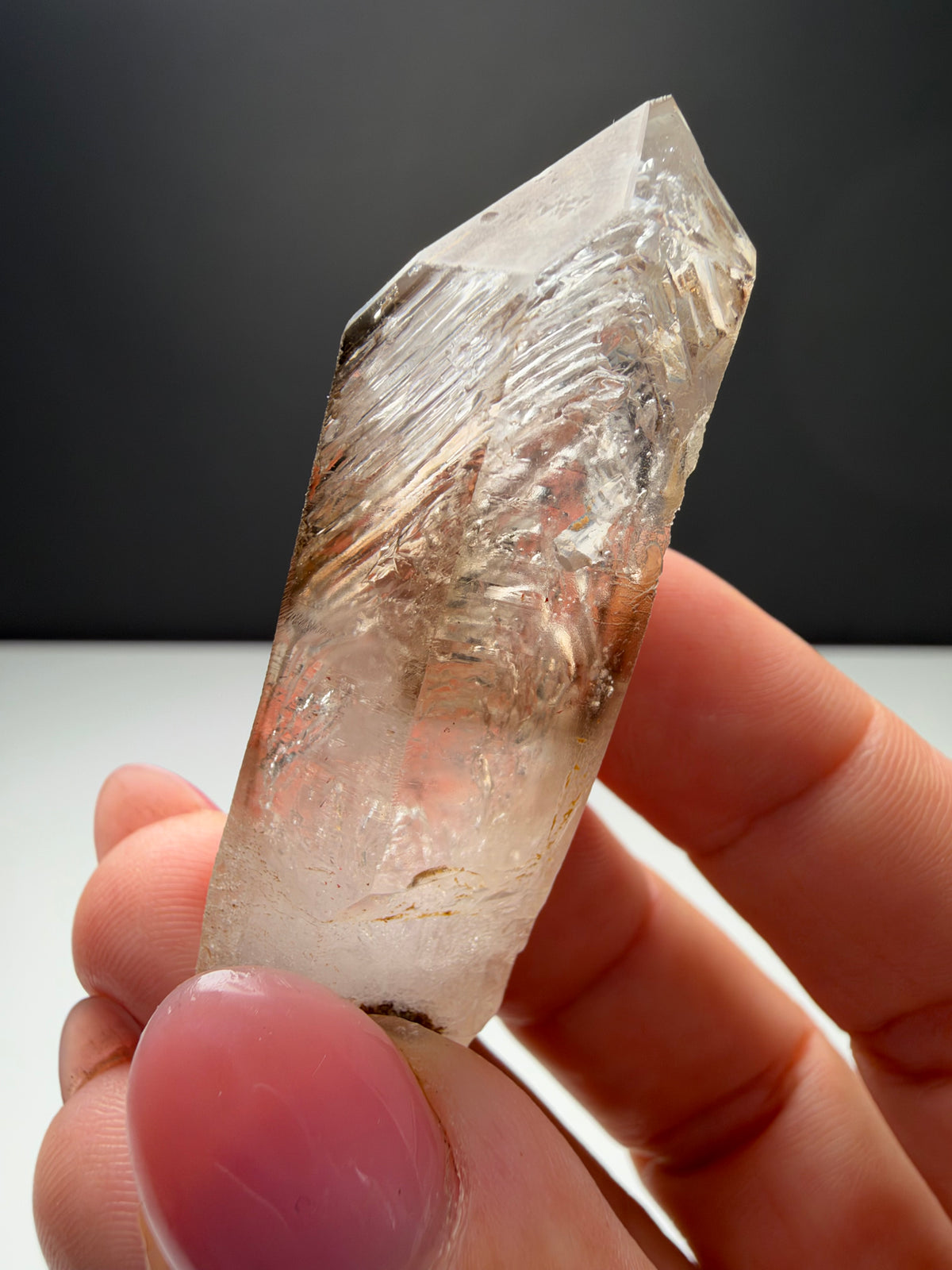 3 bubbles Enhydro Quartz, Goboboseb, Namibia