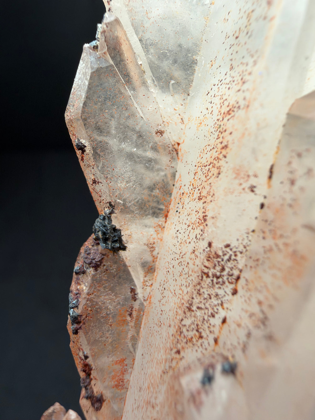 Faden Quartz with Hematite, Iouriren Mine, Morocco