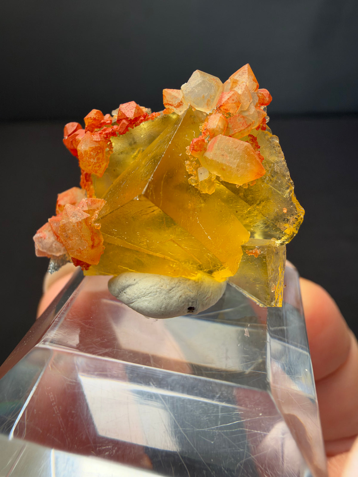 Fluorite with Quartz, Tizi n'Tichka, Morocco