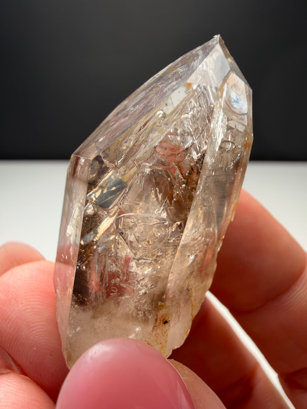 3+ Bubbles, Enhydro Quartz, Goboboseb, Namibia
