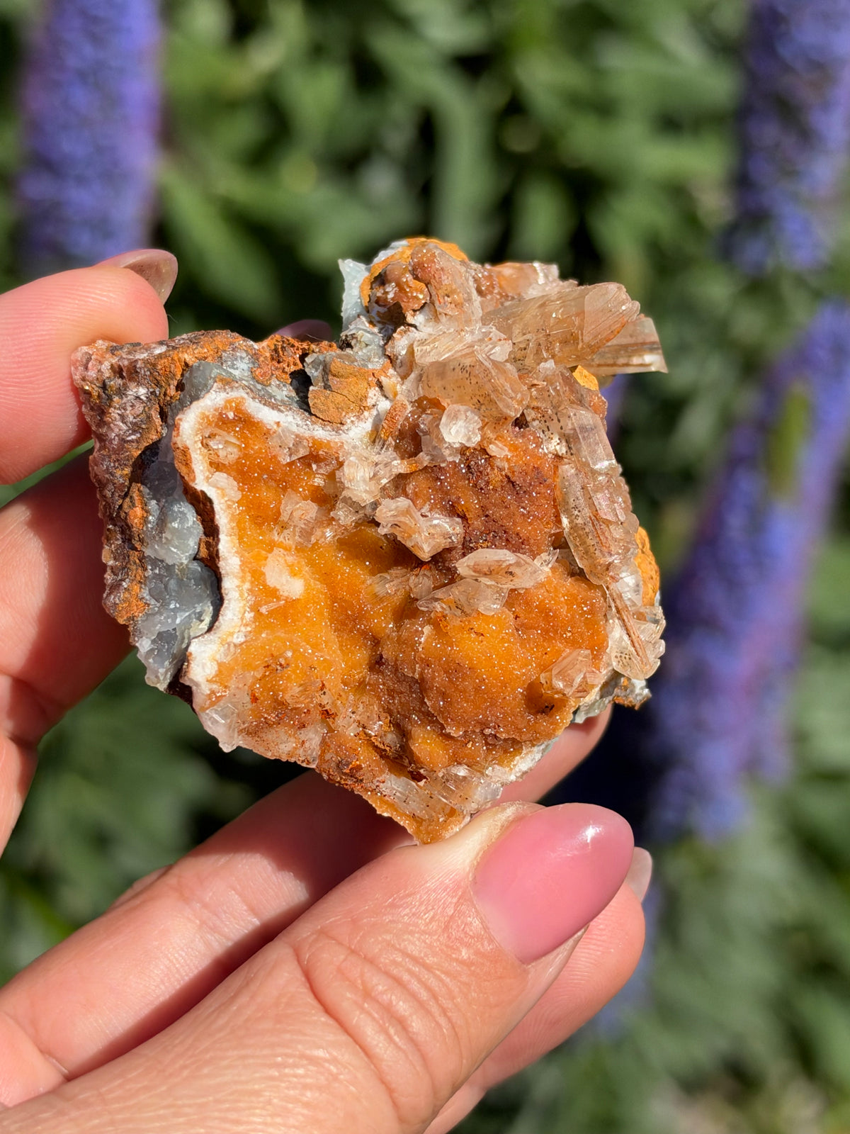 Smithsonite & Gypsum, Lavrion, Greece