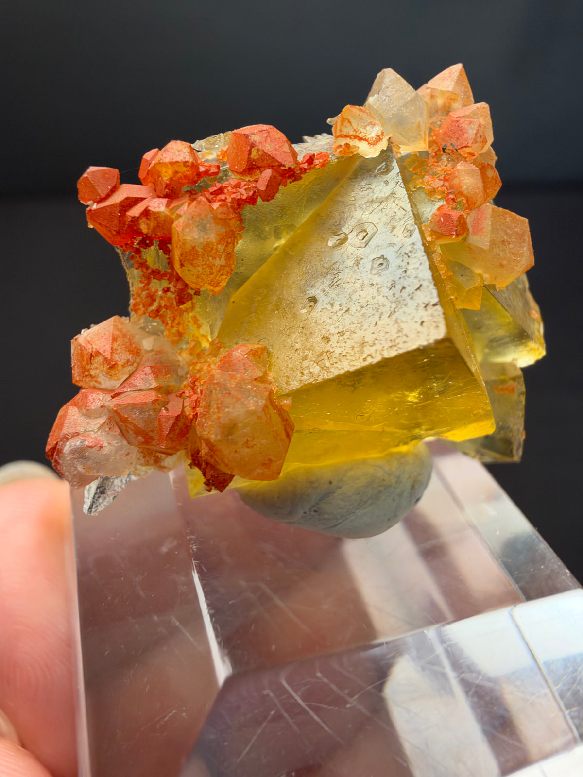 Fluorite with Quartz, Tizi n'Tichka, Morocco
