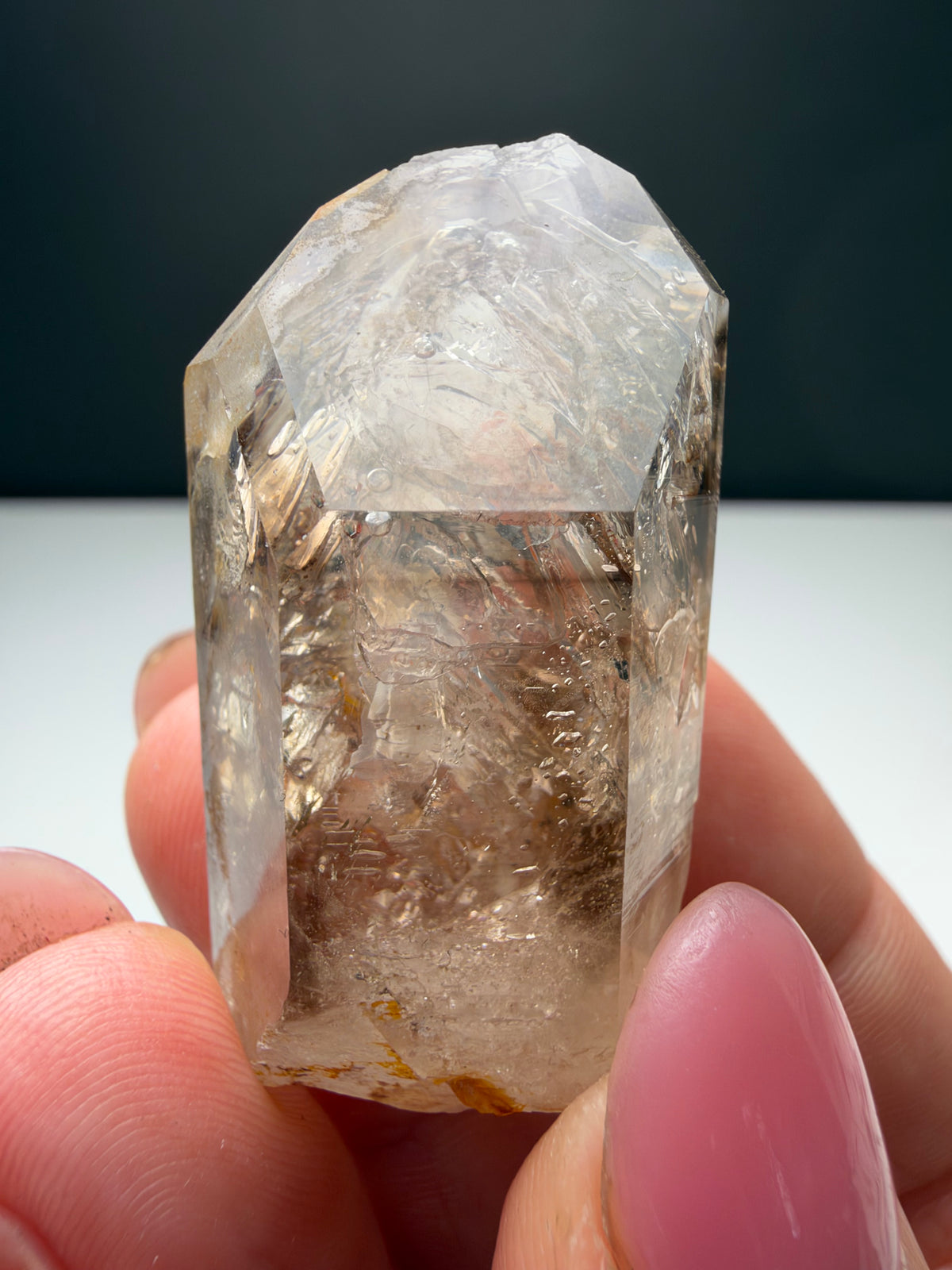 3+ Bubbles, Enhydro Quartz, Goboboseb, Namibia