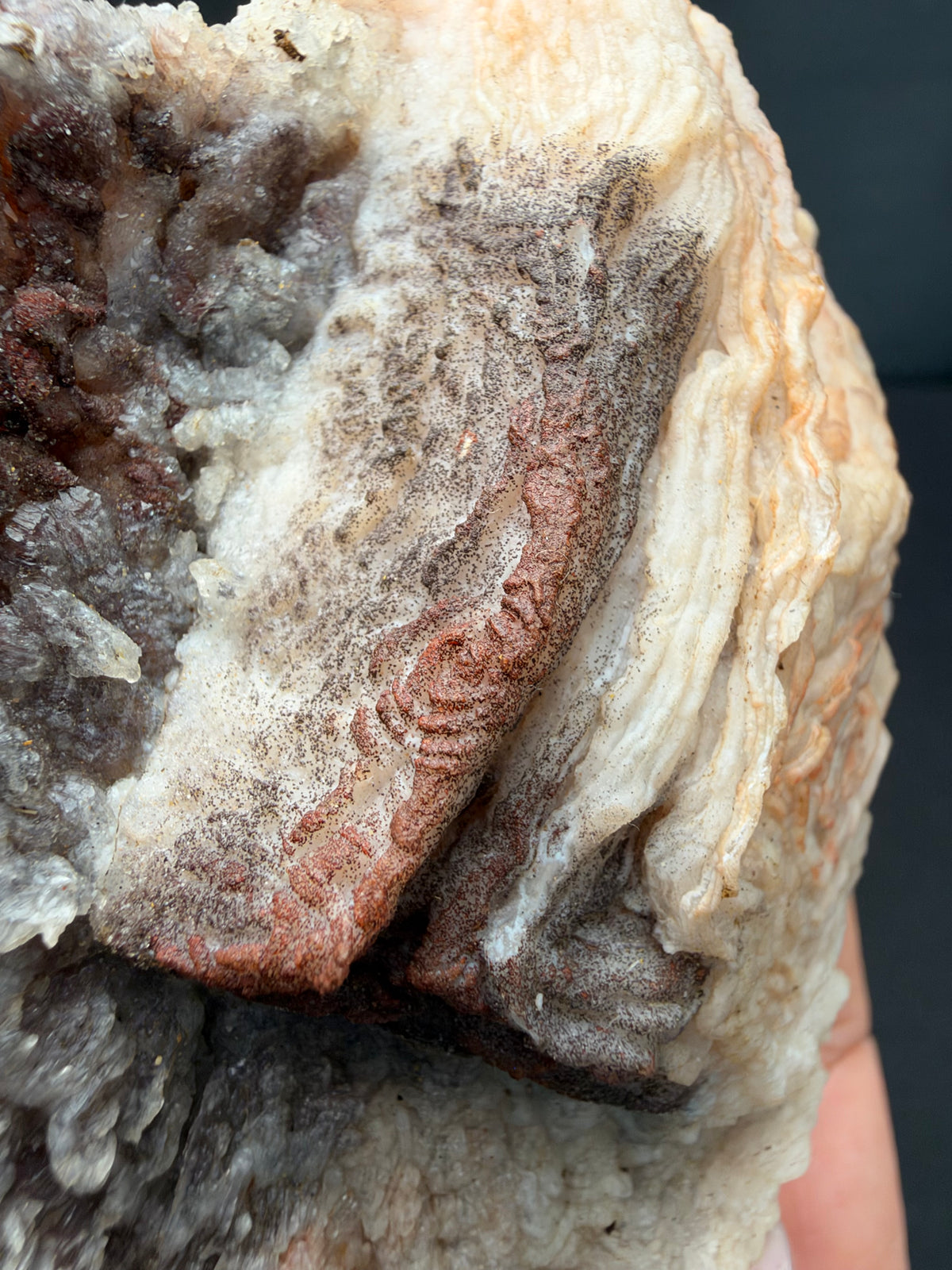 Chalcedony cast after Halite or Fluorite (Pseudomorph), Sidi Rahal, Morocco
