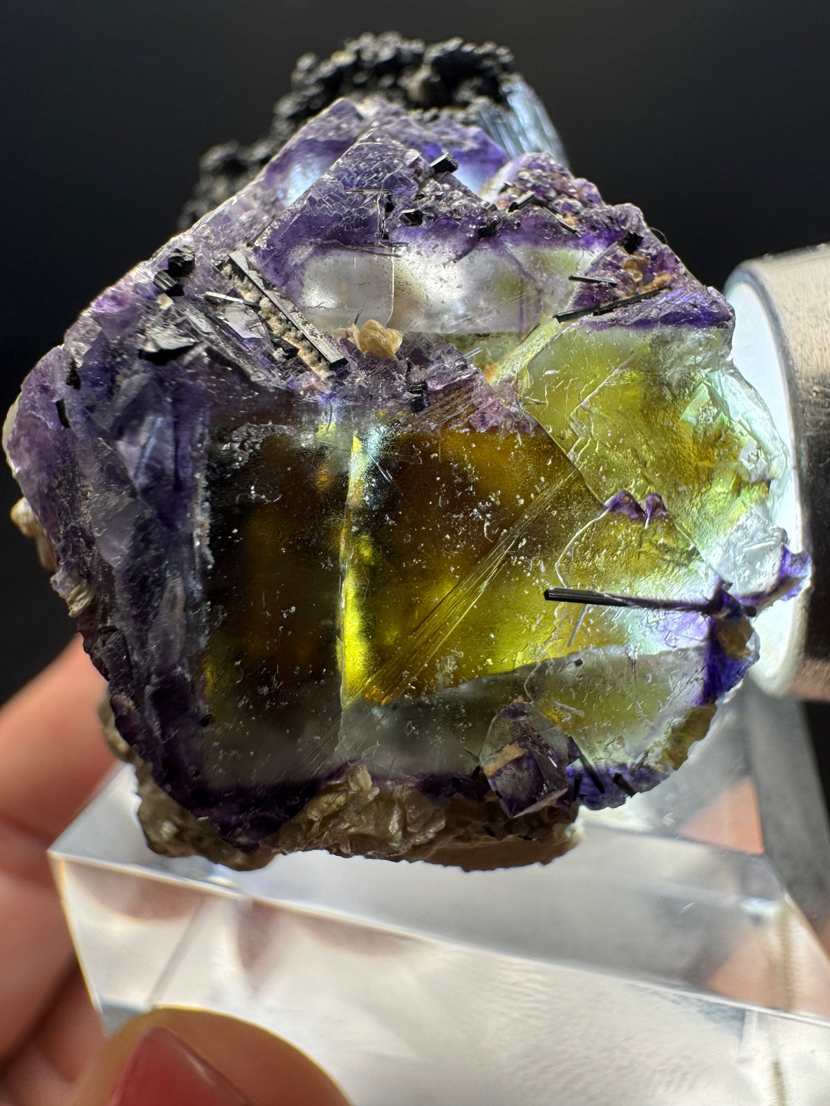Schorl, Fluorite & Hyalite Opal, Erongo, Namibia