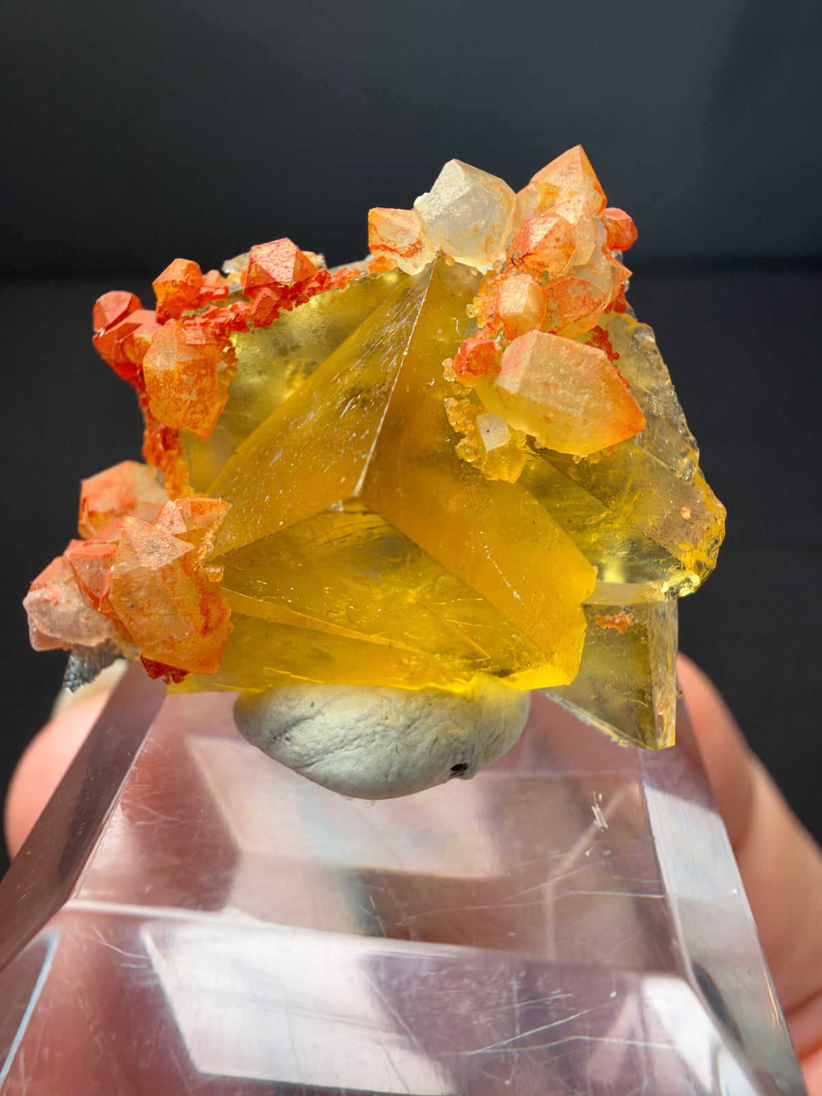 Fluorite with Quartz, Tizi n'Tichka, Morocco