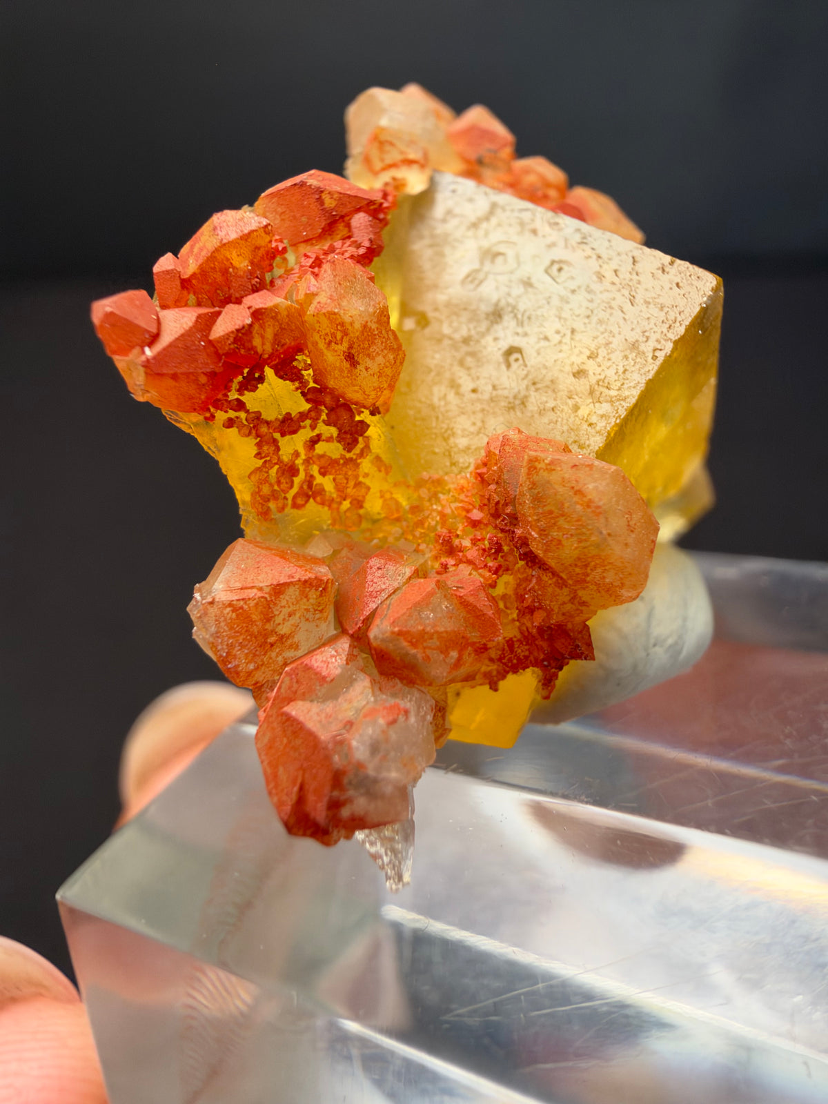 Fluorite with Quartz, Tizi n'Tichka, Morocco