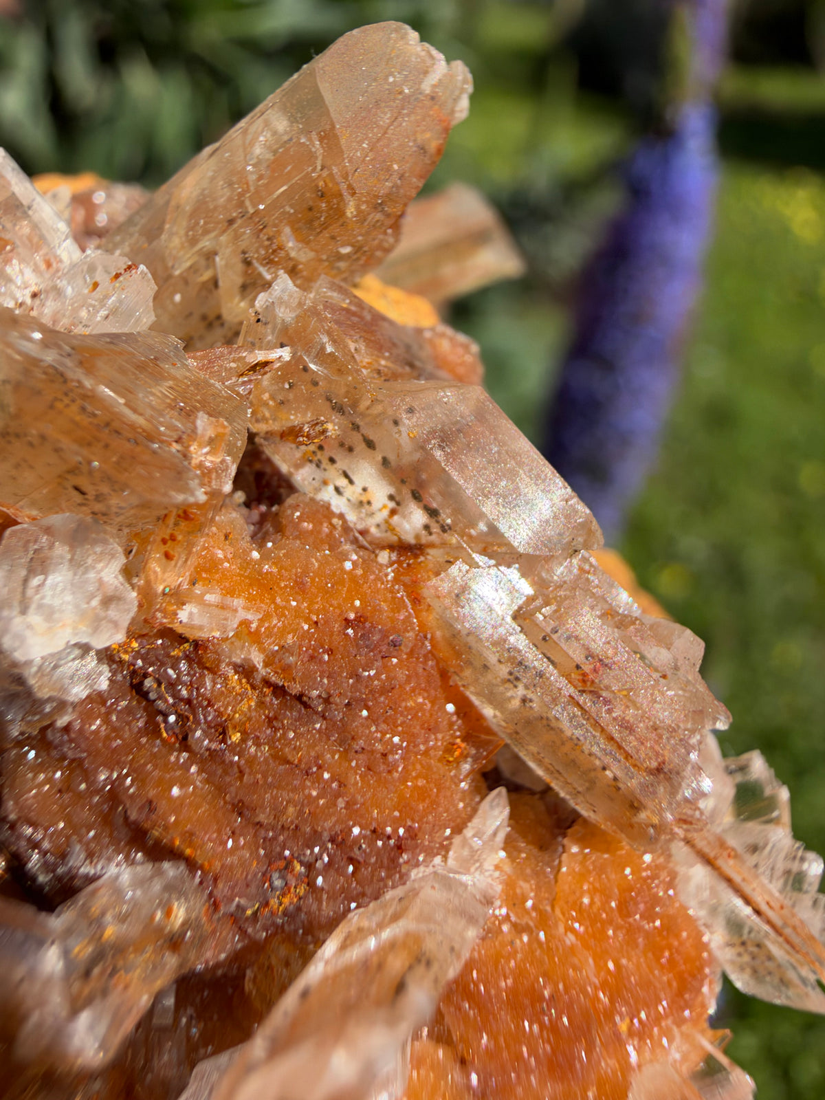 Smithsonite & Gypsum, Lavrion, Greece