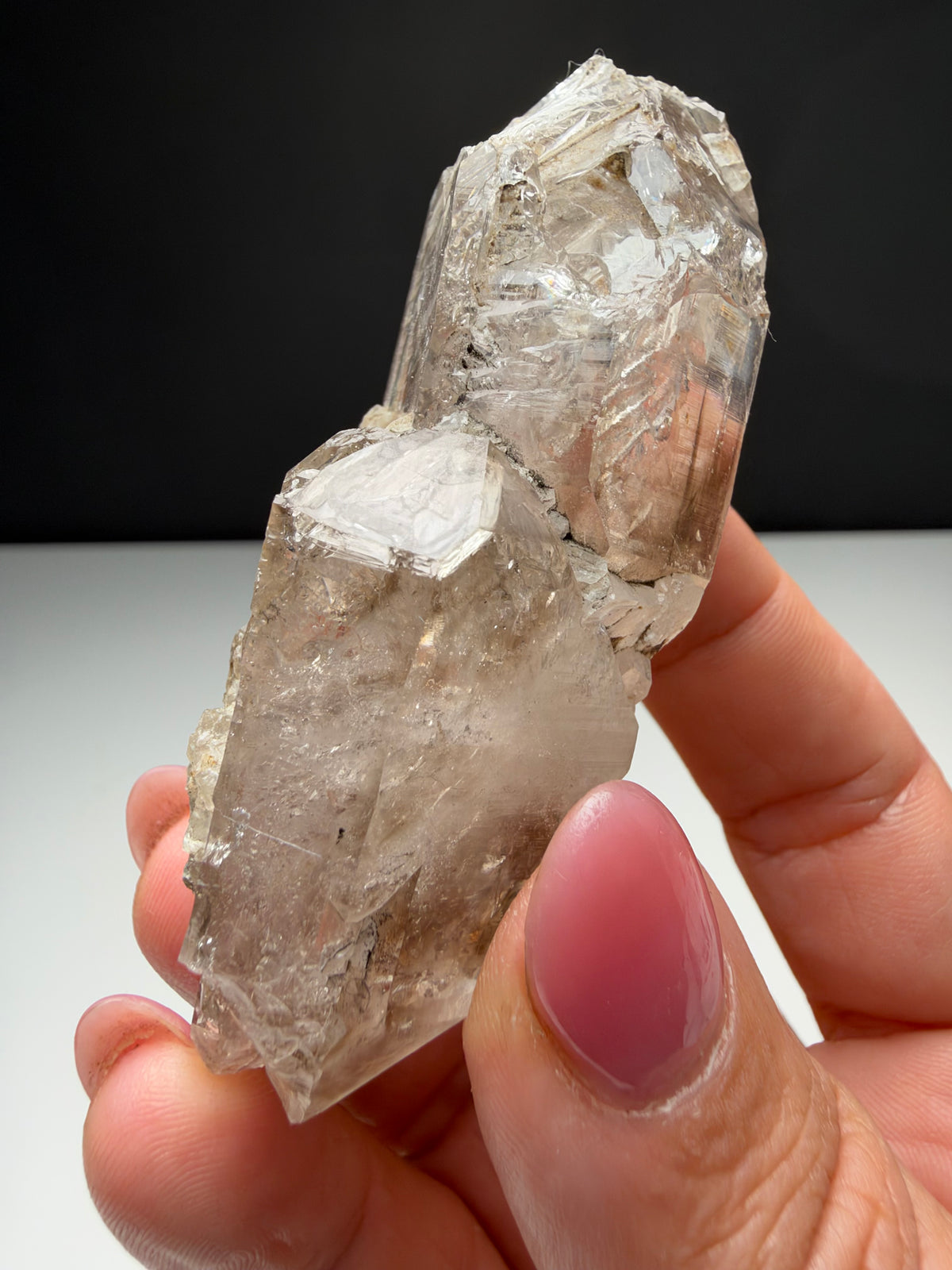 Double Terminateed Enhydro Quartz, Goboboseb, Namibia