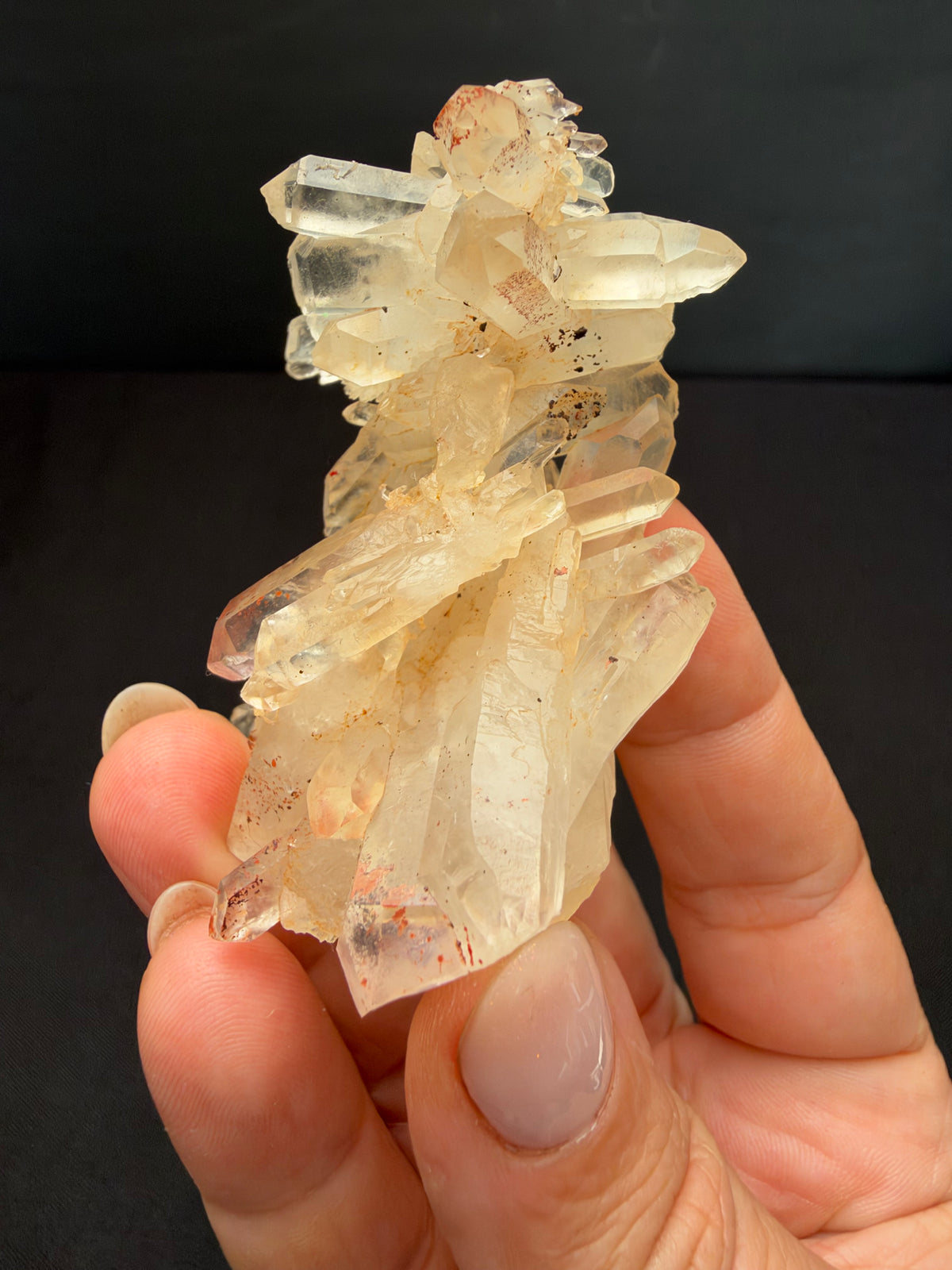 Faden Quartz with Hematite, Iouriren Mine, Morocco