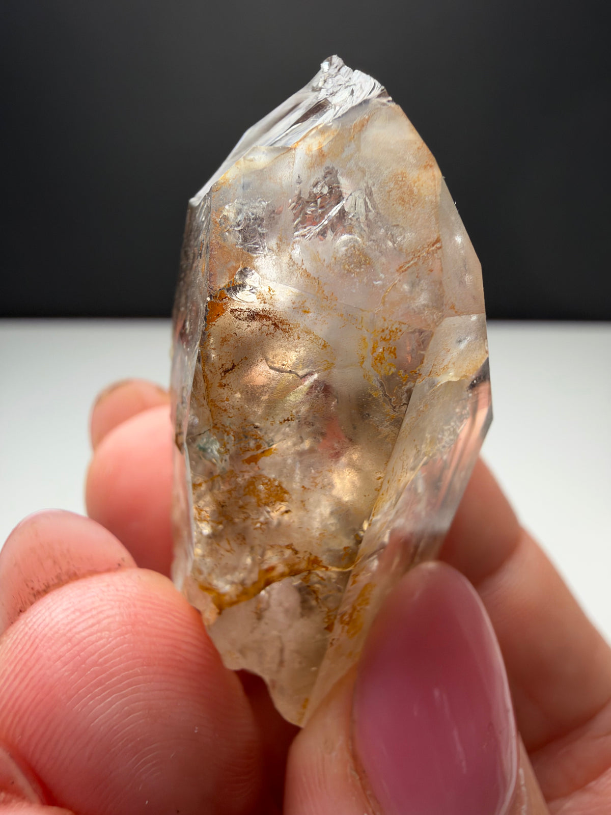 3+ Bubbles, Enhydro Quartz, Goboboseb, Namibia