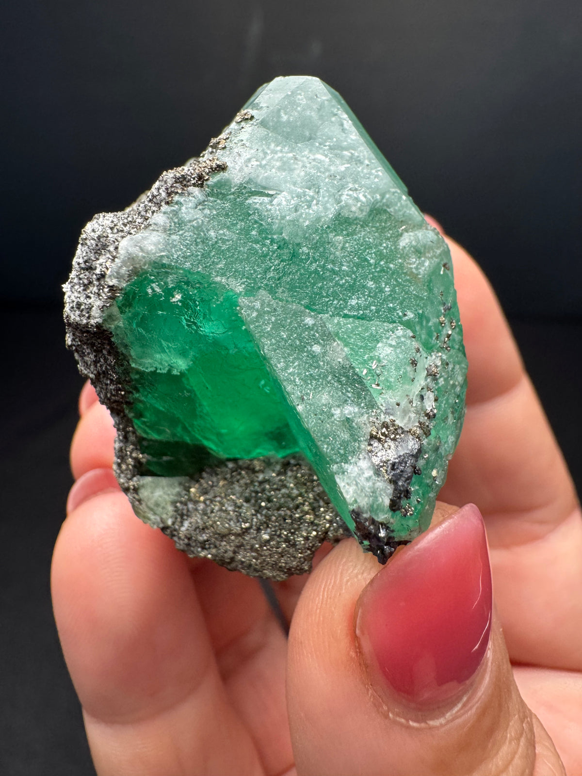 Fluorite with Pyrite, Geocronite-Jordanite, Milpo Mine, Peru