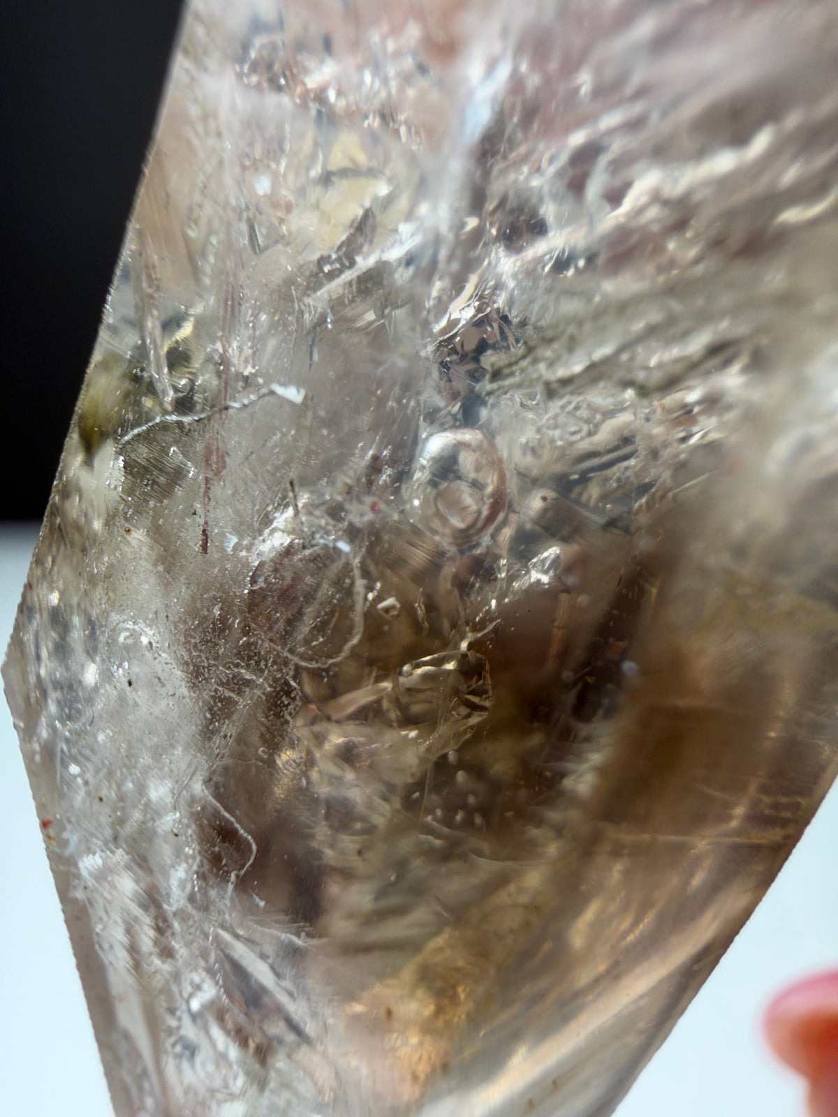 2 bubbles Enhydro Quartz, Goboboseb, Namibia