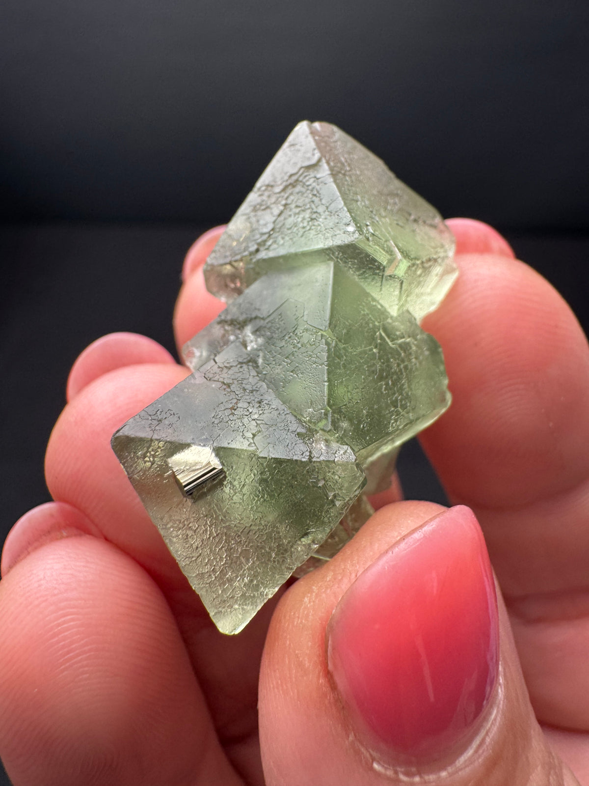 Fluorite with Pyrite, Milpo Mine, Peru