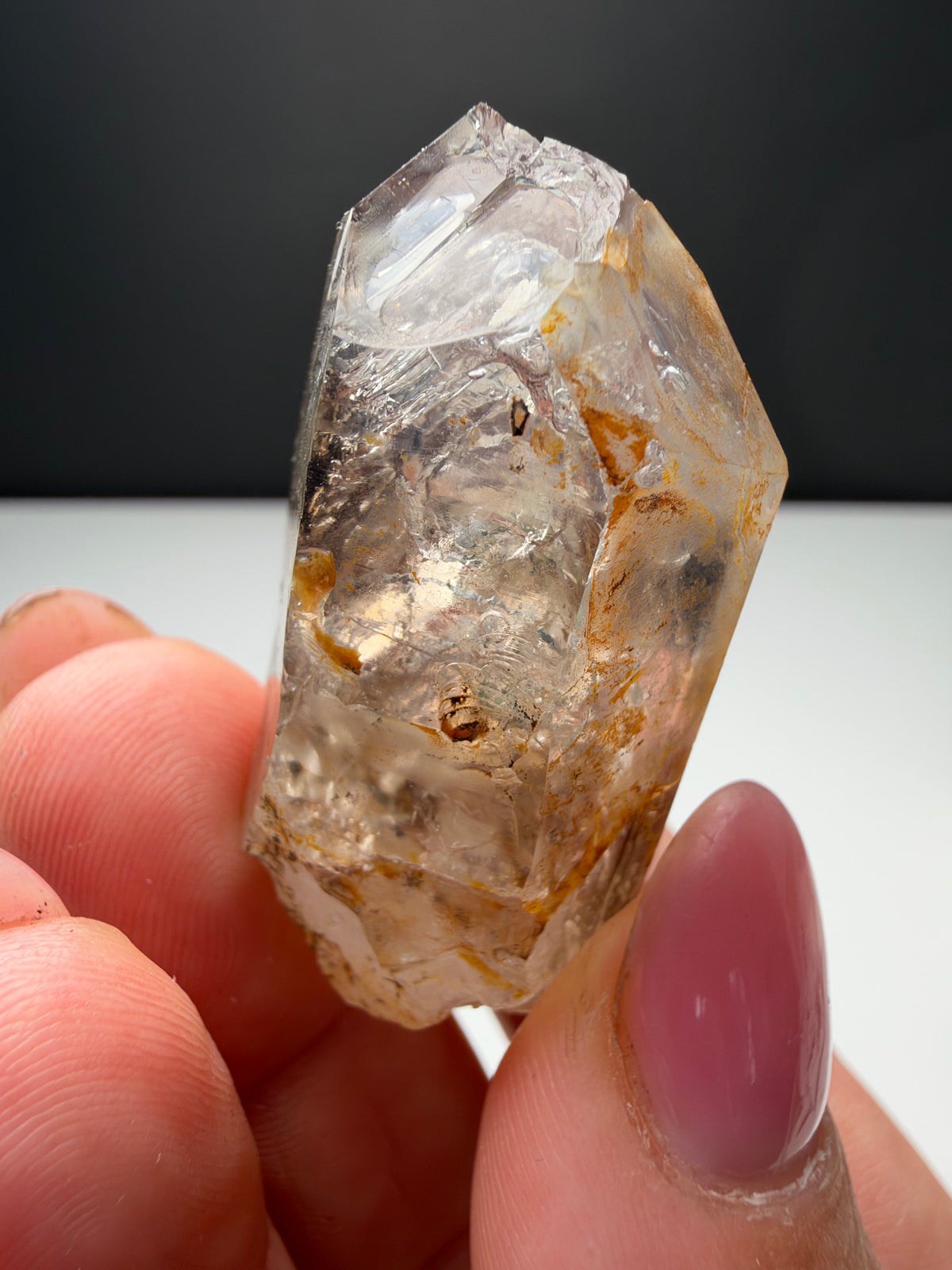 3+ Bubbles, Enhydro Quartz, Goboboseb, Namibia