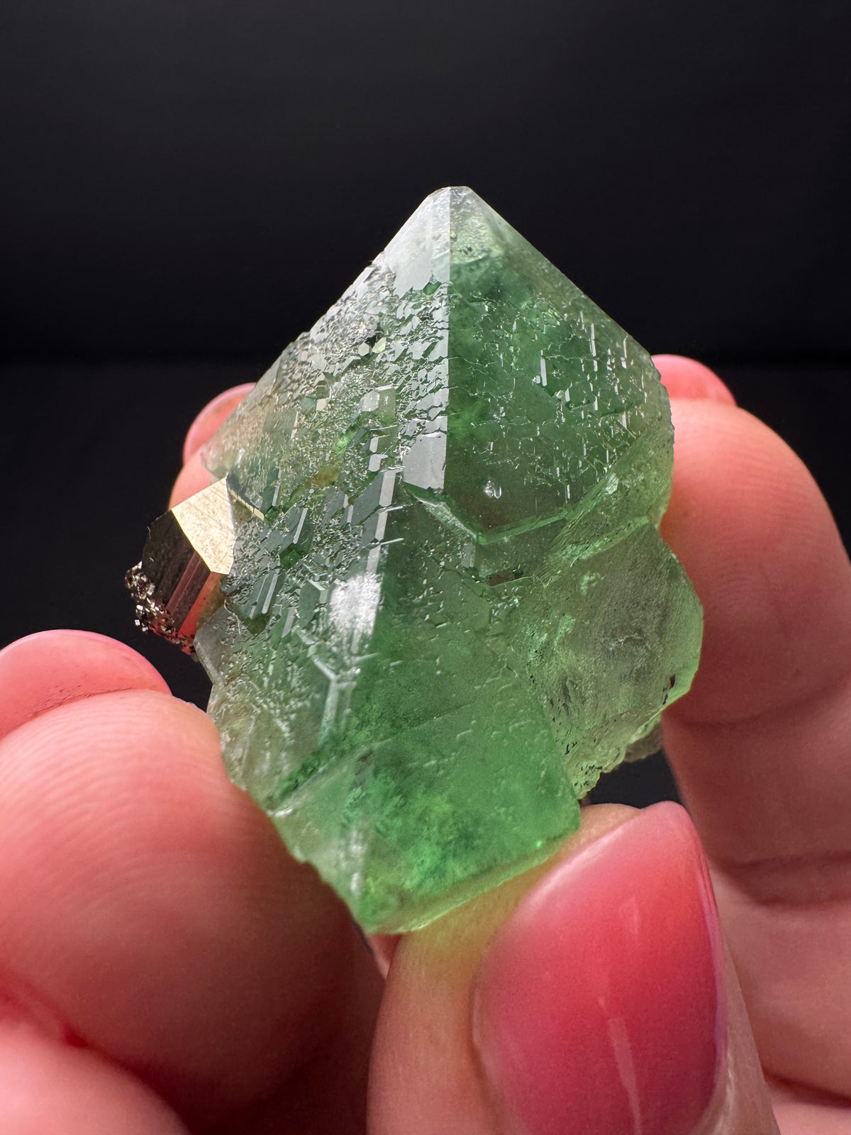 Fluorite with Pyrite, Milpo Mine, Peru
