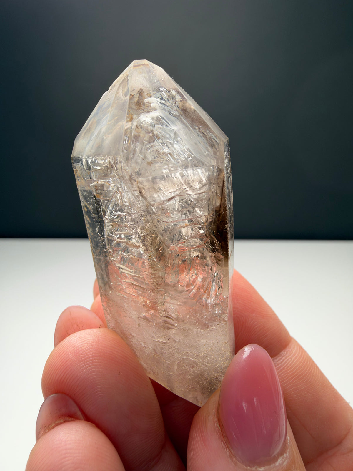 3 bubbles Enhydro Quartz, Goboboseb, Namibia