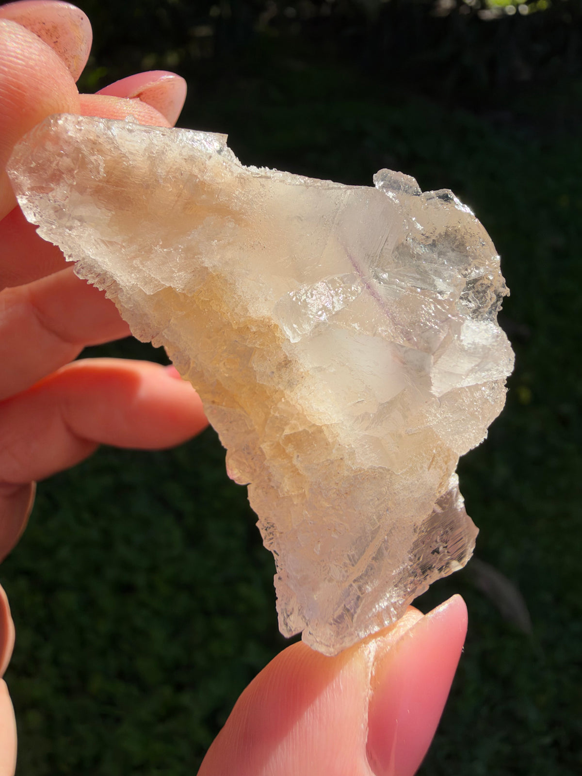 Etched Clear Fluorite, Lavrion, Greece